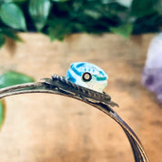 Vintage Cuff Bracelet, Scarab Bracelet, Scarab Jewelry, Blue Scarab, Costume Jewelry, Statement Jewelry, Large Cuff, Silver Toned Jewelry,