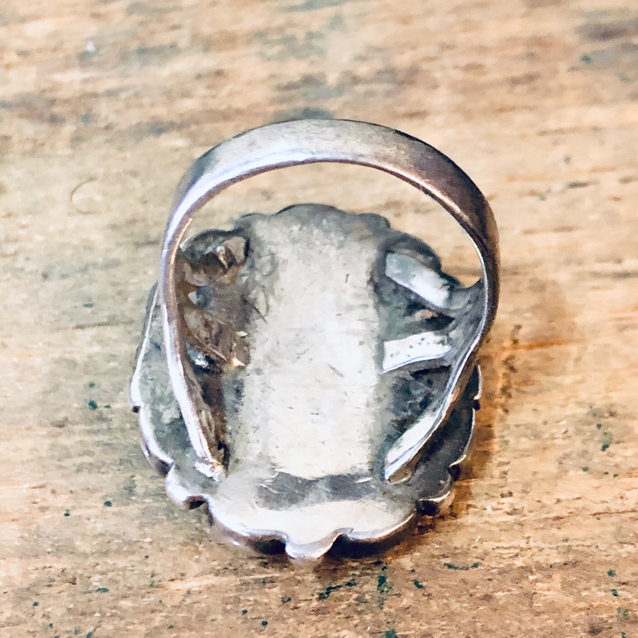 Large Turquoise Ring, Green Turquoise, Vintage Silver Ring, Statement Jewelry, Bohemian Style, Boho Ring, Southwestern Ring, Turquoise Ring
