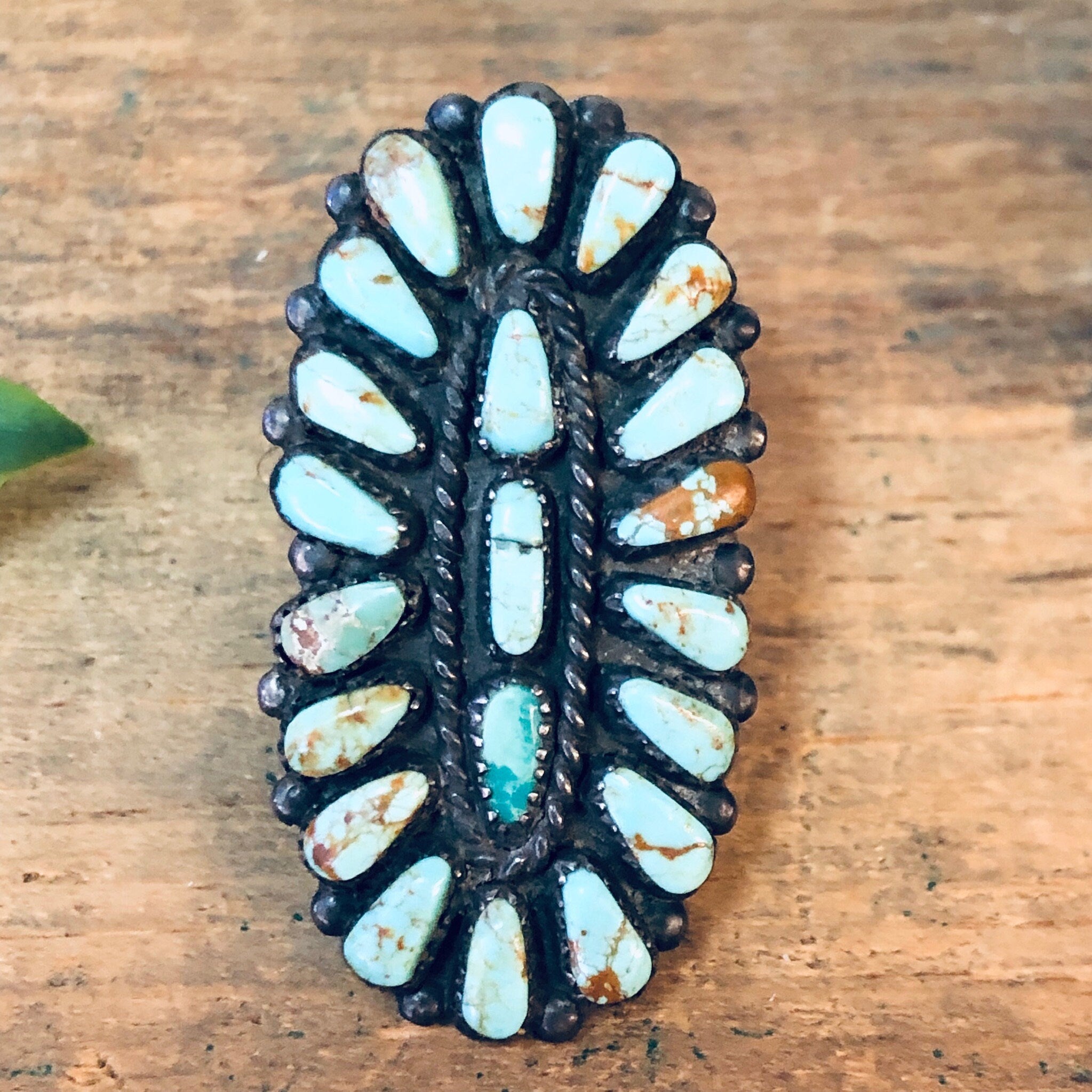 Southwestern Ring, Turquoise Ring, Blue Jewelry, Southwestern Style, Statement Jewelry, Long Ring, Blue and Silver, Vintage Silver Ring, 925