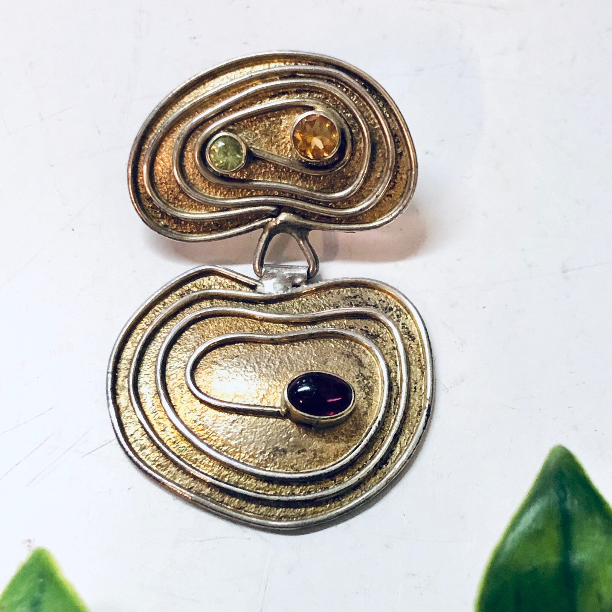 Vintage Swirl Earrings, Silver Earrings, Dangle Earrings, Valentines Day Gift, Earrings for Mom, Statement Jewelry, Pierced Ears, Green