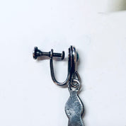 Vintage Earrings, Screw Back Earrings, Silver Earrings, Turquoise Jewelry, Vintage Jewelry, Valentines Day Gift, Unique Jewelry, Blue Stones