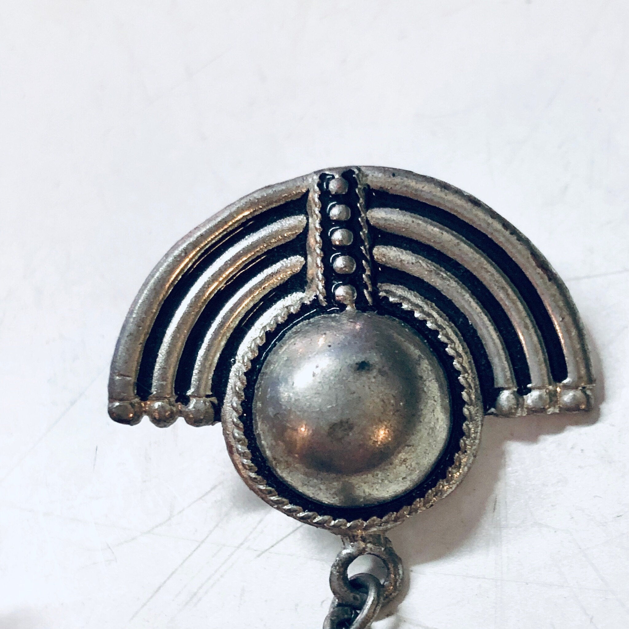 Vintage Earrings, Chain Earrings, Cartilage Cuff, Pierced Ear, Star Trek Earrings, Vintage Jewelry, Costume Jewelry, Single Earring
