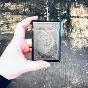 Vintage Case, Sterling Silver Case, Monogrammed Case, Business Card Holder, Rolled Cigarette Holder, Cigarette Case, Initialed Case, Silver