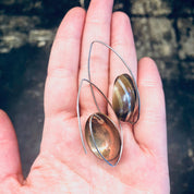 Vintage Earrings, Threader Earrings, Copper Earrings, Vintage Jewelry, Brass Jewelry, Unique Jewelry, Valentines Day Gift, Minimalist