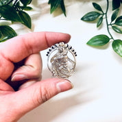 Vintage Silver Pendant, Witch Pendant, Sterling Silver, Vintage Jewelry, Goth Jewelry, Gothic Style, Moon Jewelry, Moon Phase Pendant