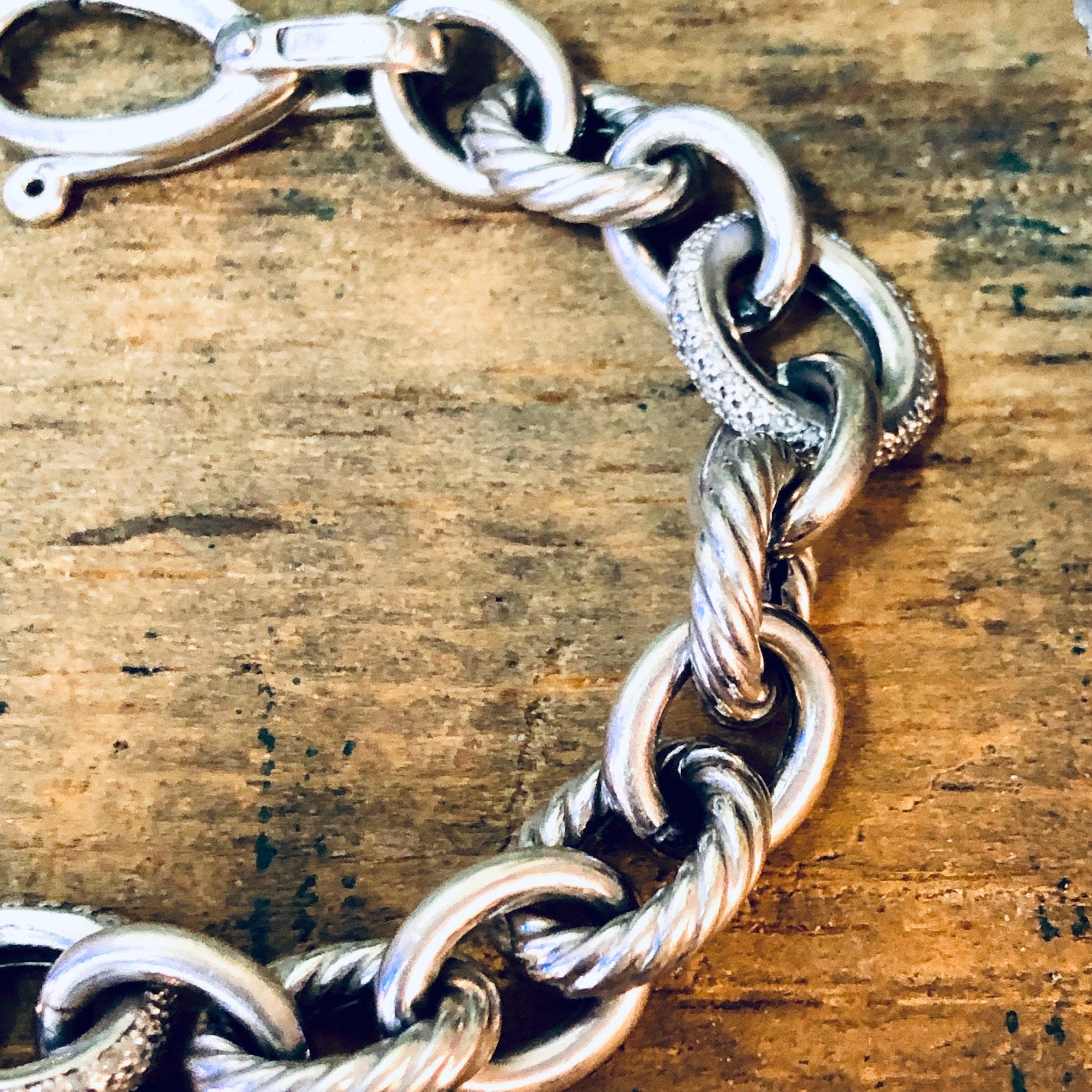 Vintage Silver Bracelet, Link Bracelet, Italian Jewelry, Vintage Jewelry, Simple Jewelry, Minimalist Style, Valentines Day Gift, 925