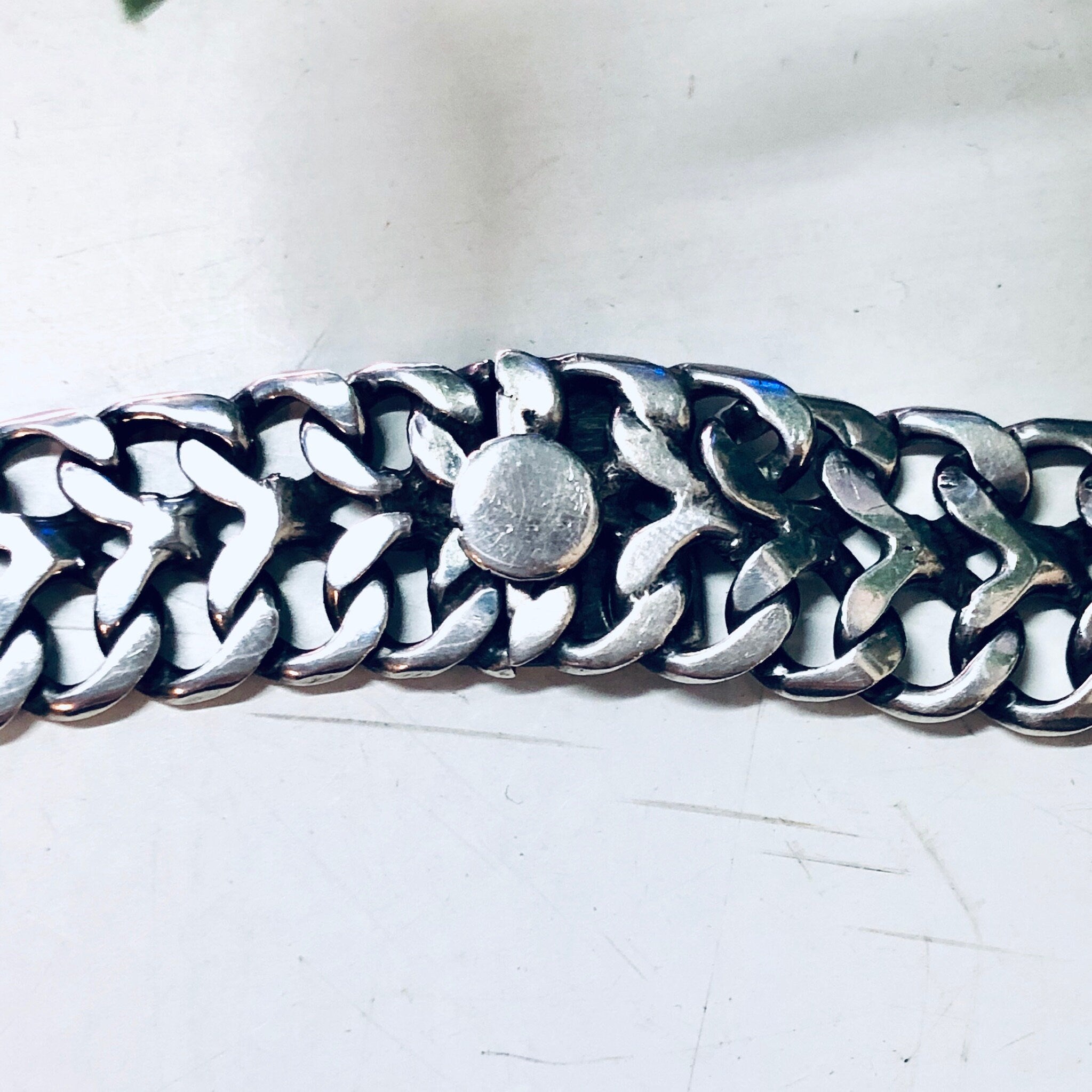 Vintage Choker, Vintage Silver Necklace, Thick Chain, Silver Choker, Mexico Sterling, Chain Link, Vintage Jewelry, Bohemian Style, Boho
