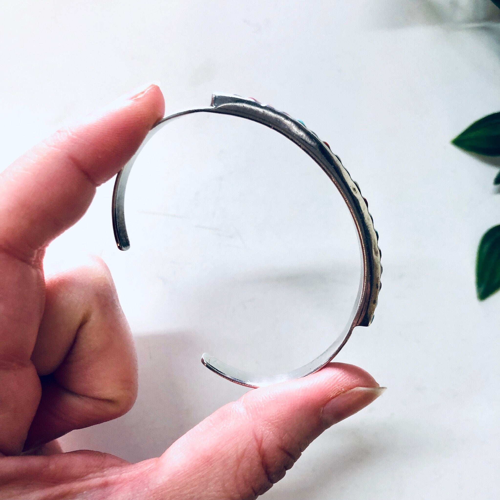 Vintage Silver Cuff, Vintage Bracelet, Silver Bracelet, Valentines Day Gift, Boho Style Jewelry, Turquoise, Onyx, Mother of Pearl, Coral,