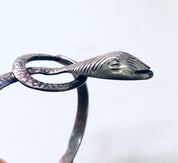 Vintage Snake Bracelet, Snake Cuff, Costume Jewelry, Vintage Jewelry, Boho Style Jewelry, Bohemian Style, Valentines Day Gift, Silver Toned