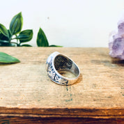 Vintage Turquoise Ring, Vintage Silver Ring, Vintage Jewelry, Turquoise Jewelry, Statement Ring, Bird Ring, Valentines Day Gift, Blue Ring
