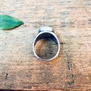 Vintage Turquoise Ring, Vintage Silver Ring, Vintage Jewelry, Turquoise Jewelry, Statement Ring, Bird Ring, Valentines Day Gift, Blue Ring