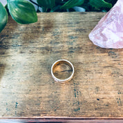 Vintage Gold Ring, Gold Toned Ring, Etched Ring, Small Ring, Band Ring, Vintage Jewelry, Valentines Day Gift, Promise Ring, Wedding Band,
