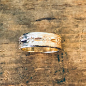 Vintage Gold Ring, Gold Toned Ring, Etched Ring, Small Ring, Band Ring, Vintage Jewelry, Valentines Day Gift, Promise Ring, Wedding Band,