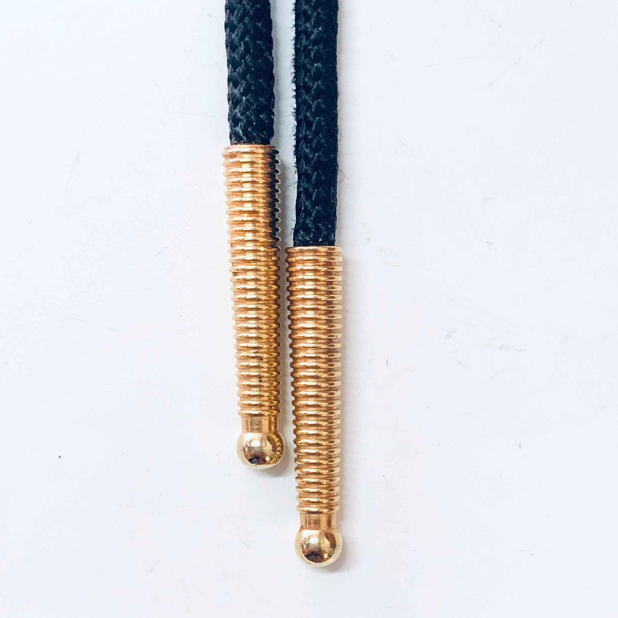 Vintage Bolo Tie, Vintage Jewelry, Bolo Tie, Rope Tie, Blue Stone, Adjustable Tie, Gold Accents, Unique Jewelry, Valentines Day Gift, Blue