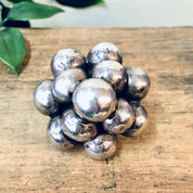 Vintage Silver Ring, Statement Ring, Large Ring, Adjustable Ring, Vintage Jewelry, Ball Ring, Cocktail Ring, 925 Ring, Mexican Silver