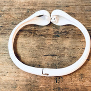 Vintage Vendome Bracelet, White Bracelet, Vendome Jewelry, Bangle Bracelet, Costume Jewelry, White Jewelry, Unique Jewelry, Cut Out Bracelet
