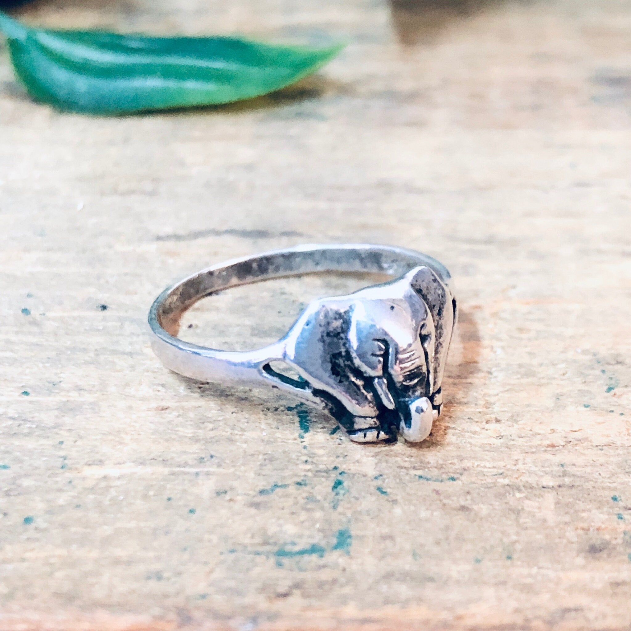 Elephant Ring, Vintage Silver Ring, Animal Jewelry, Unique Jewelry, Valentines Day Gift, Elephant Jewelry, Simple Ring, Gift for Mom, 925