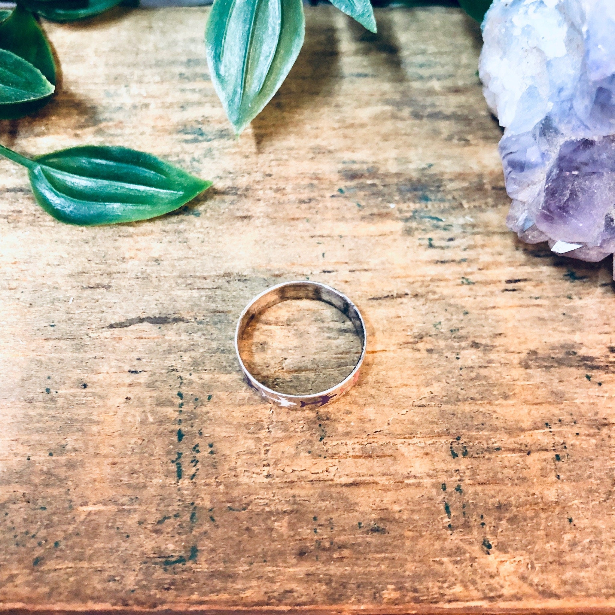 Vintage Silver Ring, Airplane Ring, Flight Jewelry, Airplanes, Silver Band, Skinny Silver Band, Colorful Ring, Purple, Yellow, Pink, White