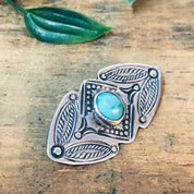 Vintage Brooch, Silver Brooch, Turquoise Brooch, Vintage Jewelry, Southwestern Brooch, Vintage Pin, Turquoise Jewelry, Bohemian Style, 925