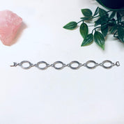 Vintage Silver Bracelet, Link Bracelet, Vintage Jewelry, Simple Bracelet, Valentines Day Gift, Geometric Jewelry, 925, Silver Bracelet, 925