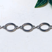 Vintage Silver Bracelet, Link Bracelet, Vintage Jewelry, Simple Bracelet, Valentines Day Gift, Geometric Jewelry, 925, Silver Bracelet, 925