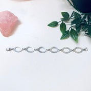 Vintage Silver Bracelet, Link Bracelet, Vintage Jewelry, Simple Bracelet, Valentines Day Gift, Geometric Jewelry, 925, Silver Bracelet, 925