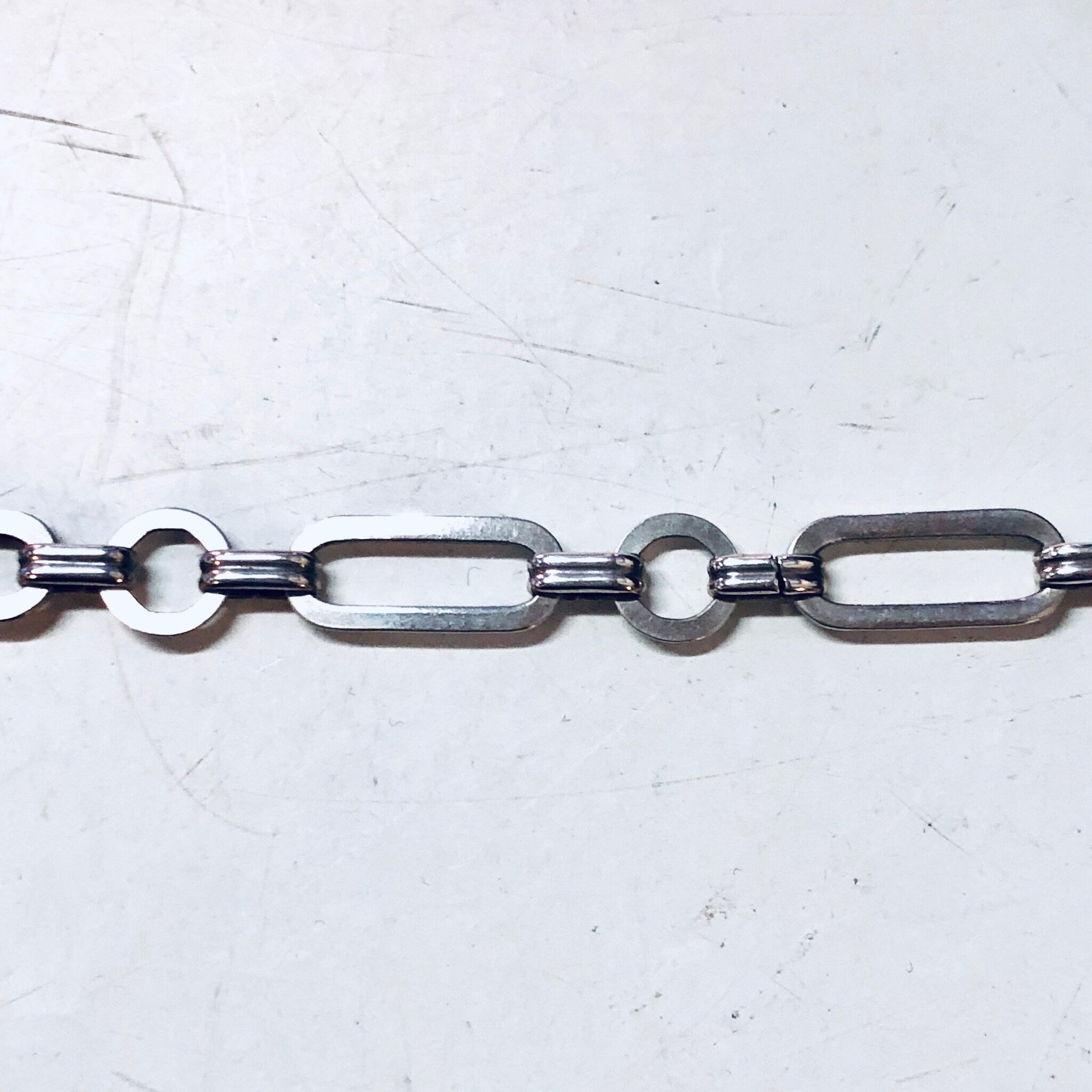Vintage Silver Bracelet, Link Bracelet, Chain Bracelet, Simple Jewelry, Vintage Jewelry, Geometric Design, Elegant Bracelet, Valentines Day