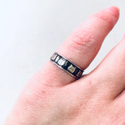 Vintage Silver Ring, Cat Ring, Kitty Cat Ring, Animal Jewelry, Unique Ring, Small Ring, Band Ring, Vintage Jewelry, Valentines Day Gift, 925
