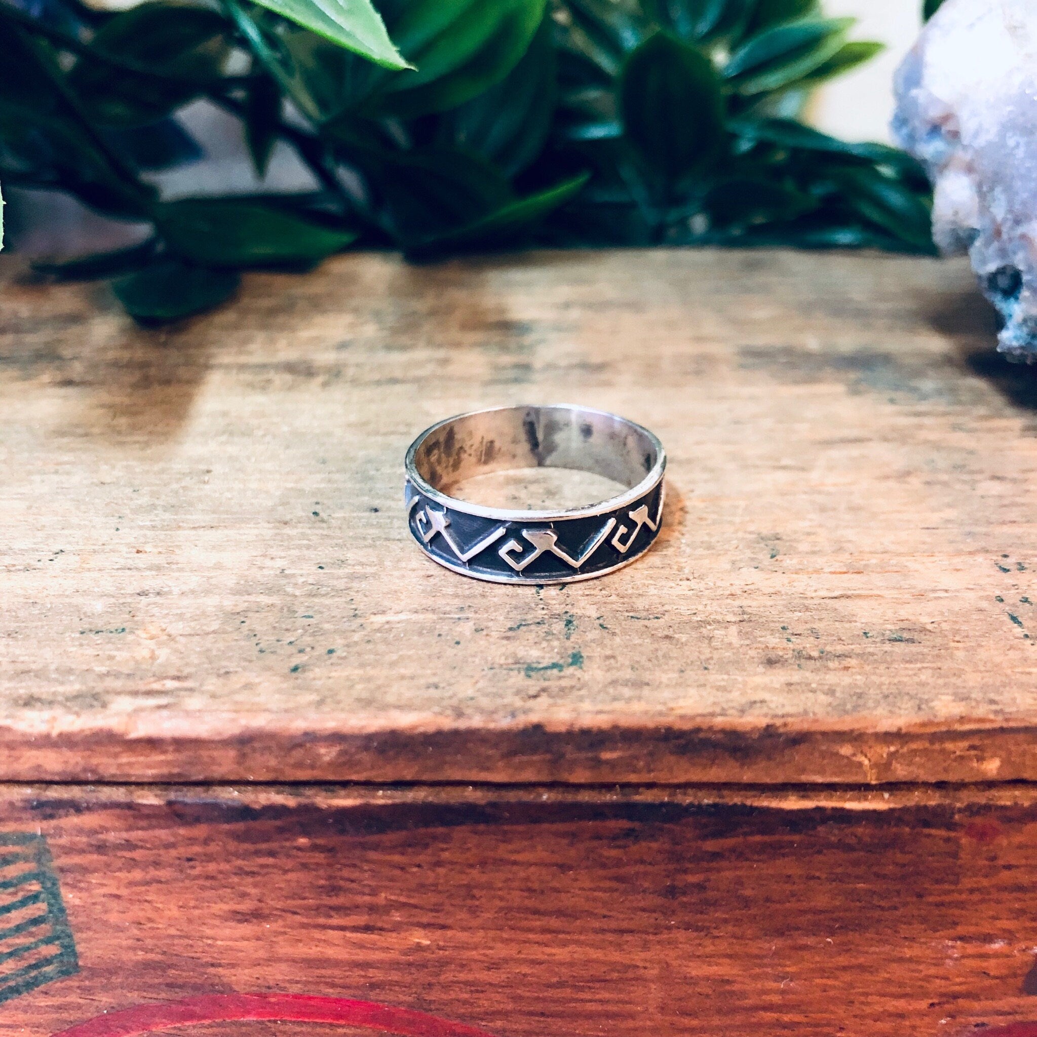 Vintage Silver Ring, Tribal Ring, Band Ring, Vintage Jewelry, Simple Ring, Valentines Day Gift, Unique Jewelry, Simple Tribal Band, 925