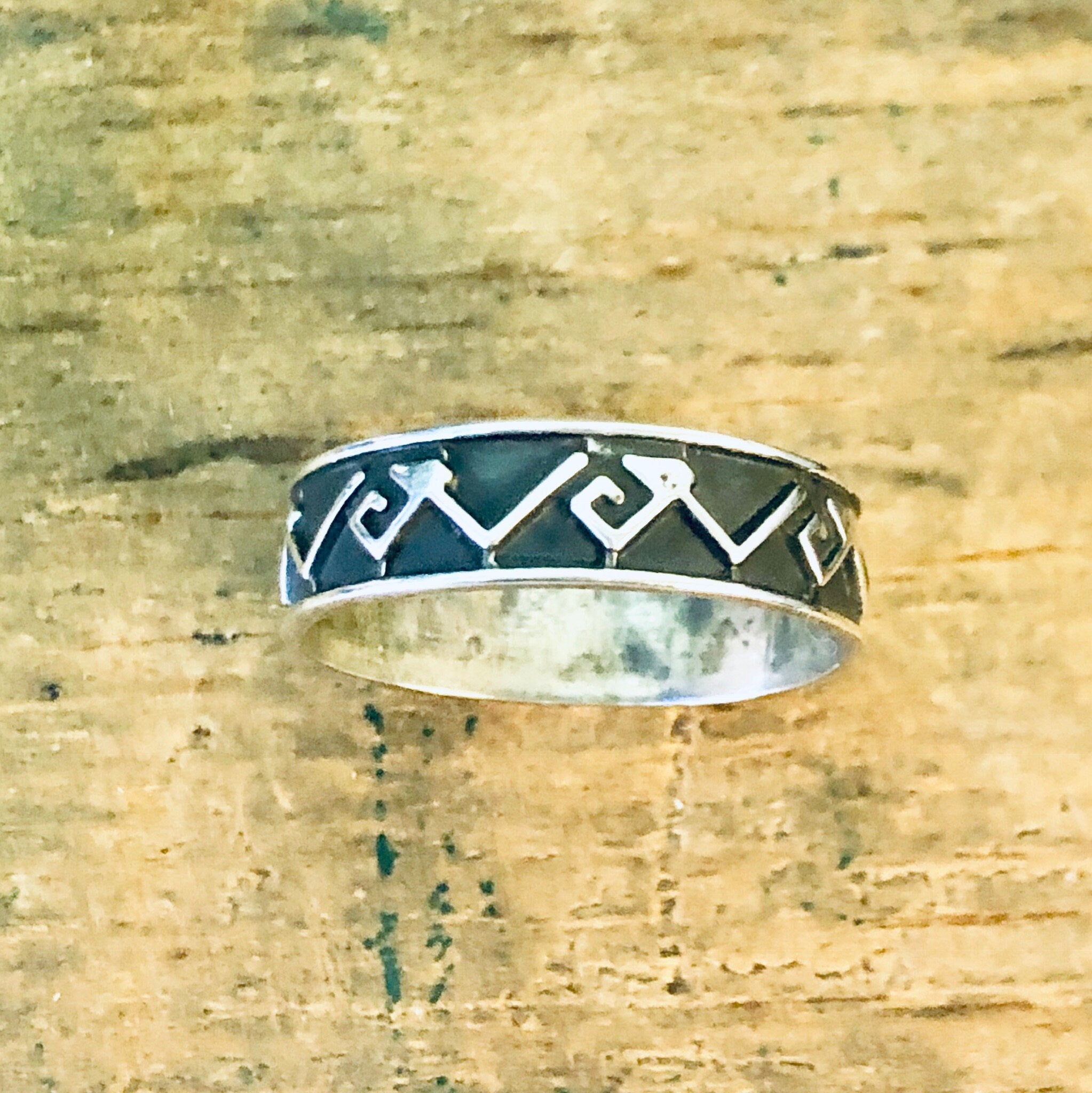 Vintage Silver Ring, Tribal Ring, Band Ring, Vintage Jewelry, Simple Ring, Valentines Day Gift, Unique Jewelry, Simple Tribal Band, 925