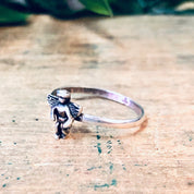 Vintage Silver Ring, Cherub Ring, Angel Ring, Vintage Jewelry, Ring with Angel, Angelic Jewelry, Valentines Day Gift, Cupid Ring, Angel, 925