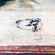 Vintage Silver Ring, Cherub Ring, Angel Ring, Vintage Jewelry, Ring with Angel, Angelic Jewelry, Valentines Day Gift, Cupid Ring, Angel, 925