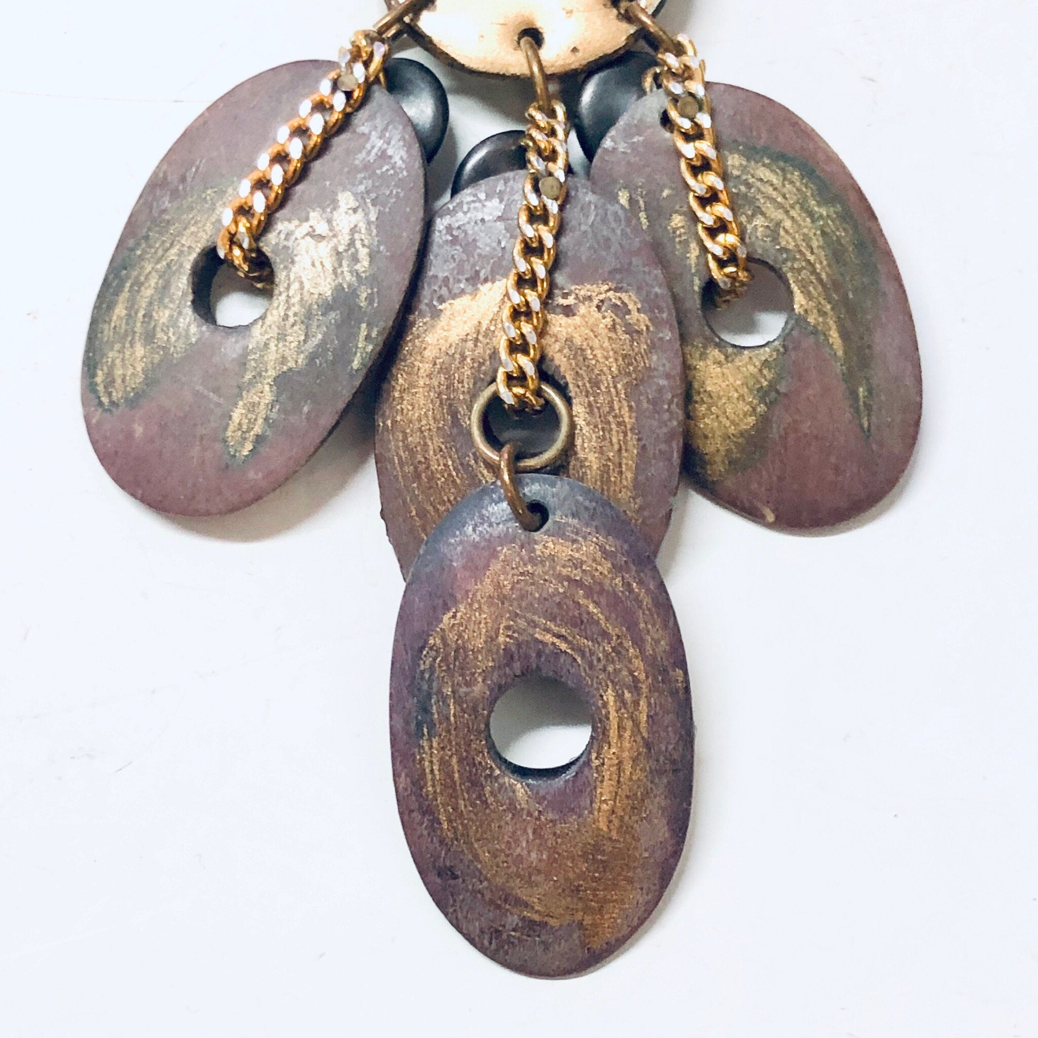 Vintage Earrings, Clip On Earrings, Statement Jewelry, Large Earrings, Fashion Jewelry, Dangle Earrings, Wooden Earrings, Glitter, Sparkle