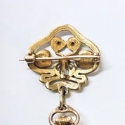 Rare Marcus And Co. 14k Gold Diamond Lapel Watch Art Nouveau, 14 Karat Gold, 14K Gold Watch, Vintage Watch, Lapel Watch, Watch Brooch, Gold
