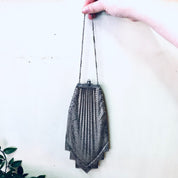 Whiting and Davis Purse, Mesh Purse, Silver Bag, Evening Bag, Whiting and Davis, Art Deco Bag, Vintage Purse, Handbag, Change Purse, Unique