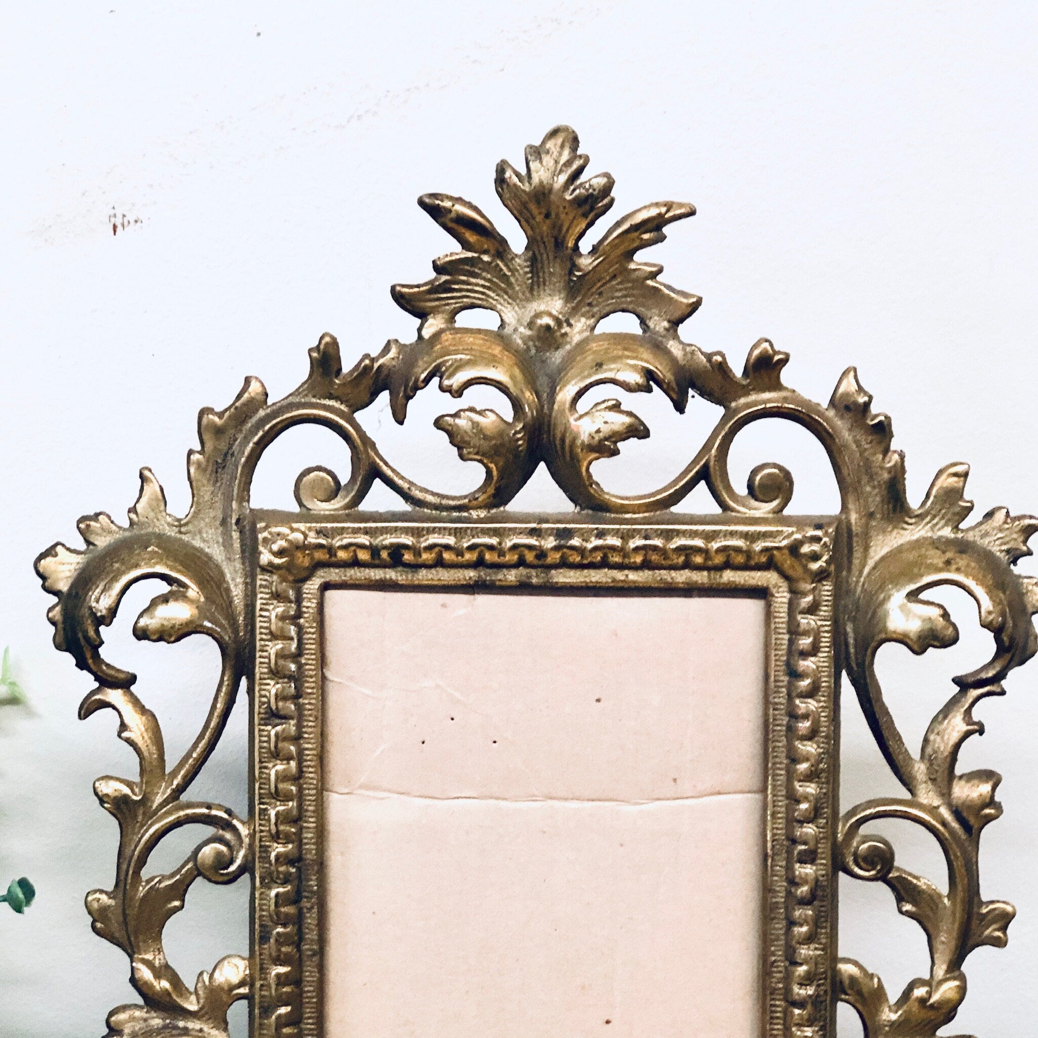 Vintage Brass Frame, Brass Picture Frame, Vintage Home Decor, Vintage Frame, Ornate Brass Frame, Valentines Day Gift, Brass Decor, Ornate