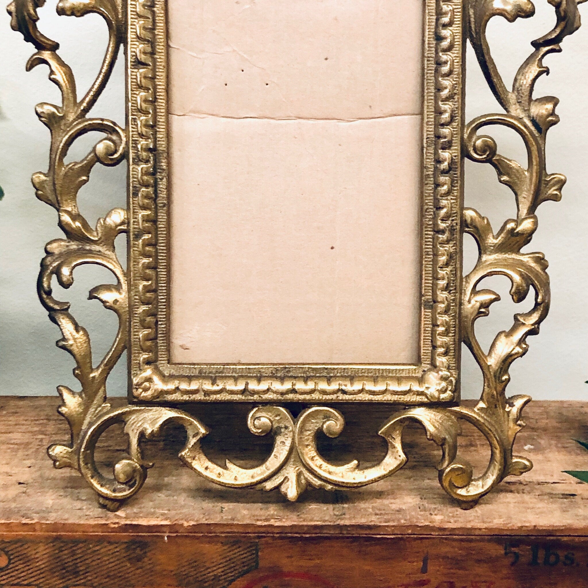 Vintage Brass Frame, Brass Picture Frame, Vintage Home Decor, Vintage Frame, Ornate Brass Frame, Valentines Day Gift, Brass Decor, Ornate