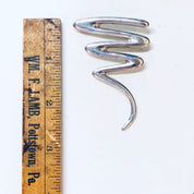 Vintage Brooch, Silver Brooch, Squiggle Pin, Vintage Pin, Vintage Jewelry, Sterling Silver, Abstract Jewelry, Line Design, Valentines Day