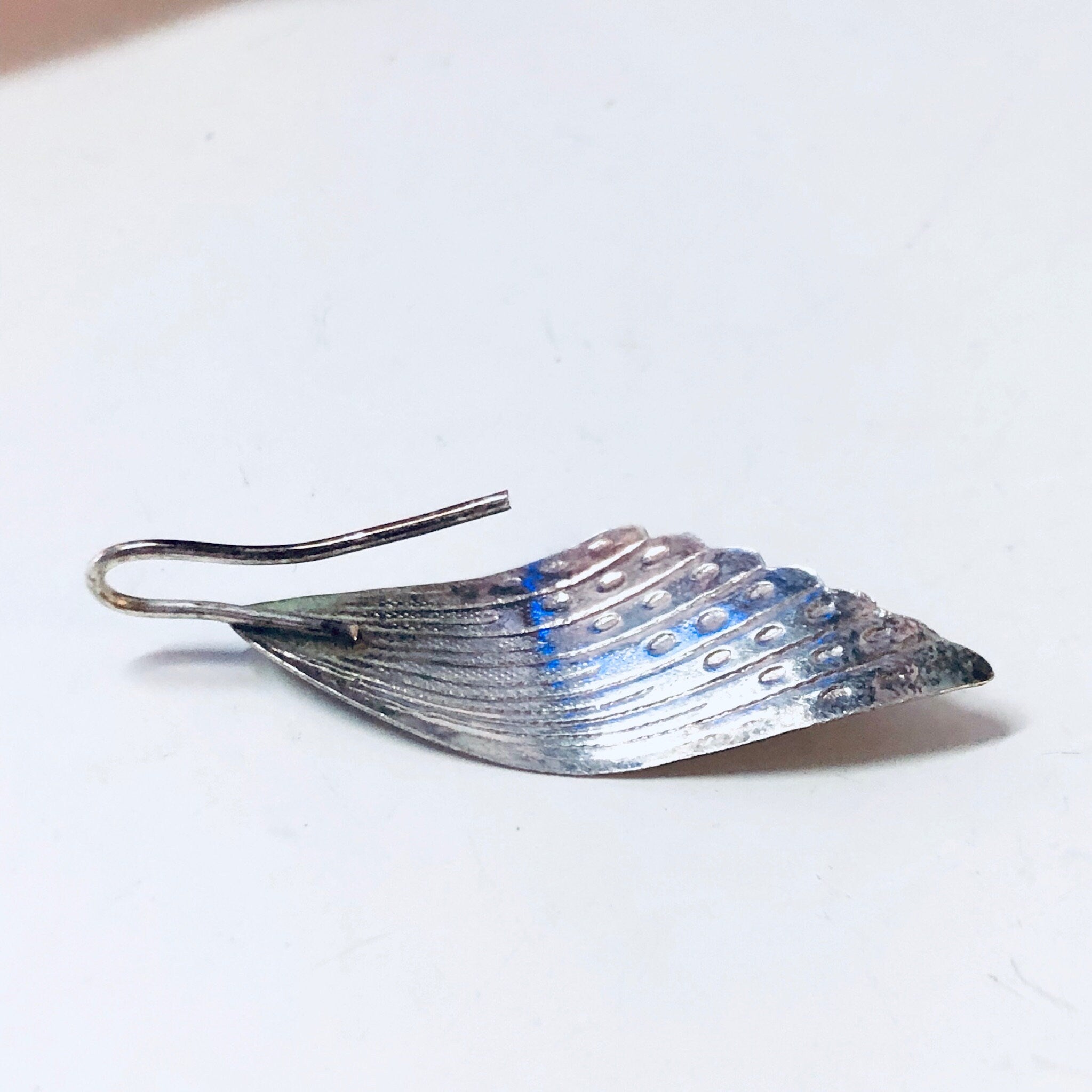 Vintage Silver Earrings, Wing Earrings, Small earrings, Pierced Ears, Vintage Jewelry, Valentines Day Gift, Cute Wing Earrings, Feathers,