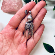 Vintage Earrings, Silver Earrings, Dangle Earrings, Pierced Ears, Unique Jewelry, Vintage Jewelry, Valentines Day Gift, Ornate Jewelry, Gift