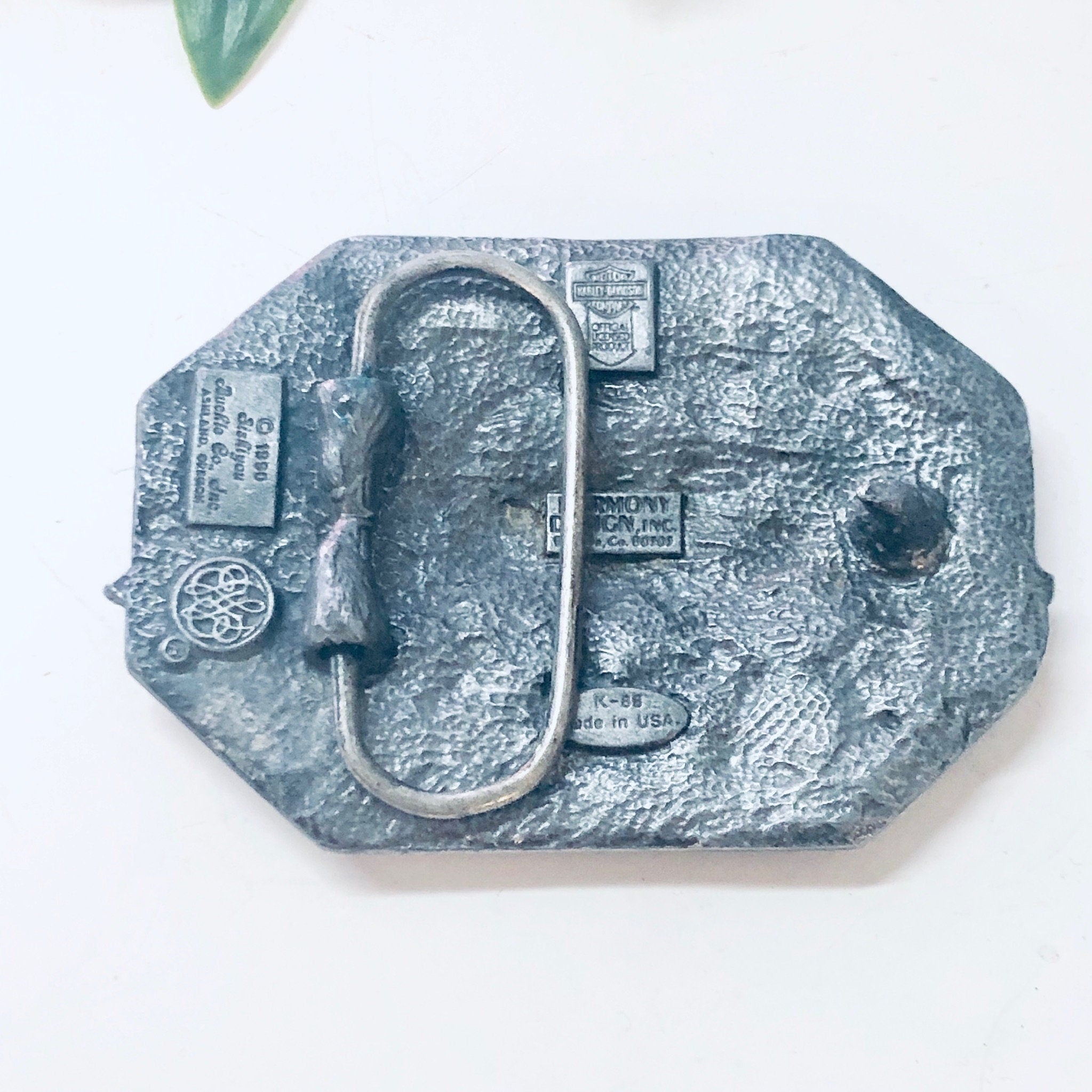 Vintage Belt Buckle, Harley Davidson Buckle, Eagle Belt Buckle, Vintage Accessories, Collectible Harley Buckle, Biker Buckle, Biker Gear