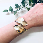 Vintage Bracelet, Trifari Bracelet, Cuff Bracelet, Hinged Cuff, Vintage Jewelry, Gold Toned Cuff, Gold Toned Jewelry, Small Bracelet, Leaf