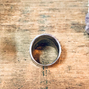 Vintage Ring, Hammered Ring, Vintage Jewelry, Rope Ring, Statement Jewelry, Valentines Day Gift, Thick Band Ring, Unique Jewelry,