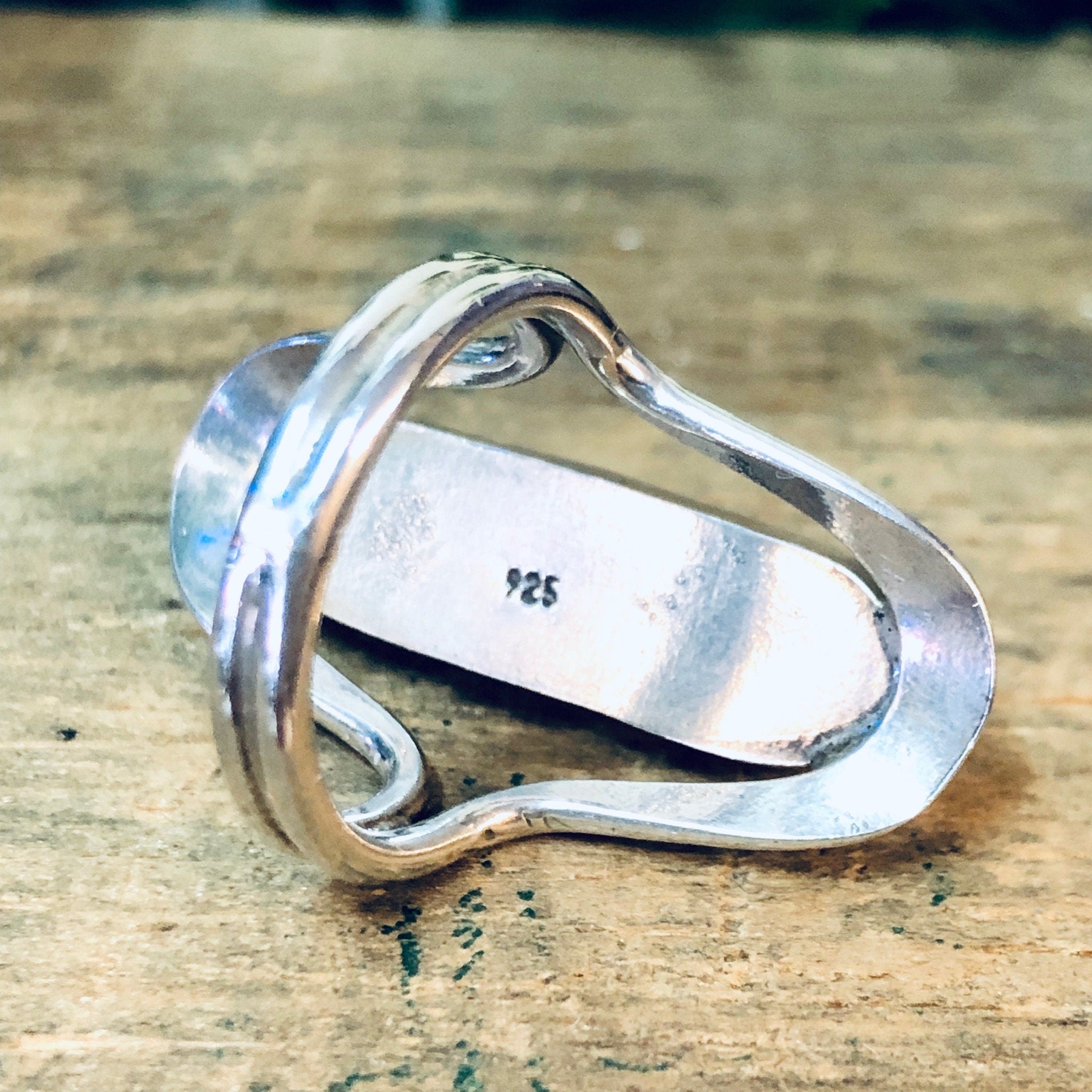 Vintage Silver Ring, Light Pink Ring, Vintage Jewelry, Silver and Pink, Valentines Day Gift, Statement Ring, Long Ring, Pink Swirl Ring, 925