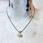 Vintage Necklace, Charm Necklace, Elephant Necklace, Small Necklace, Vintage Jewelry, Elephant Jewelry, Valentines Day Gift, Gold Toned