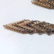 Vintage Gold Toned Earrings, Dangle Earrings, Costume Jewelry, Unique Jewelry, Vintage Jewelry, V Shaped Earrings, Valentines Day Gift