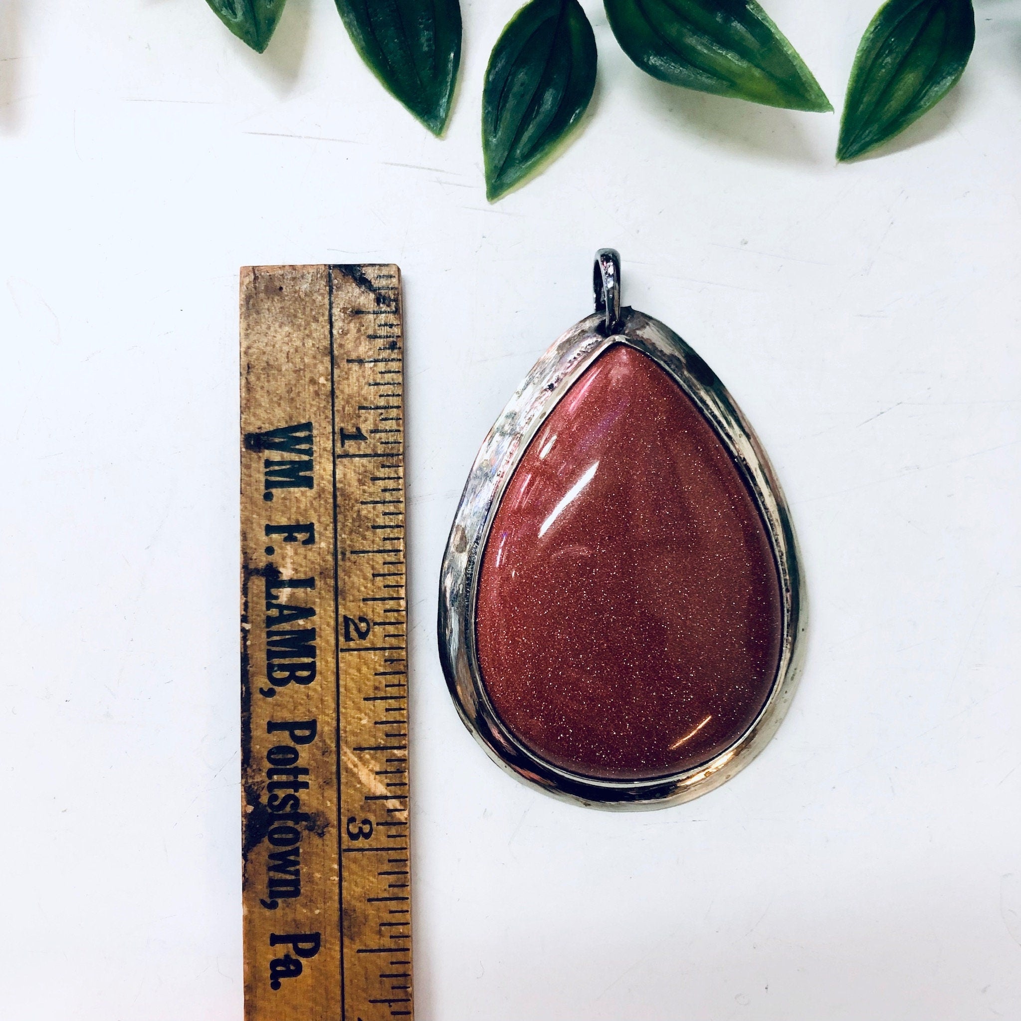 Large Pendant, Vintage Pendant, Vintage Necklace, Druzy Quartz, Metal Pendant, Polished Stone, Statement Jewelry, Sparkly Jewelry, Pendant