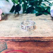 Vintage Silver Ring, Cut Out Ring, Unique Jewelry, Vintage Jewelry, Sterling Silver, Band Ring, Thick Band Ring, Simple Ring, Minimal Design