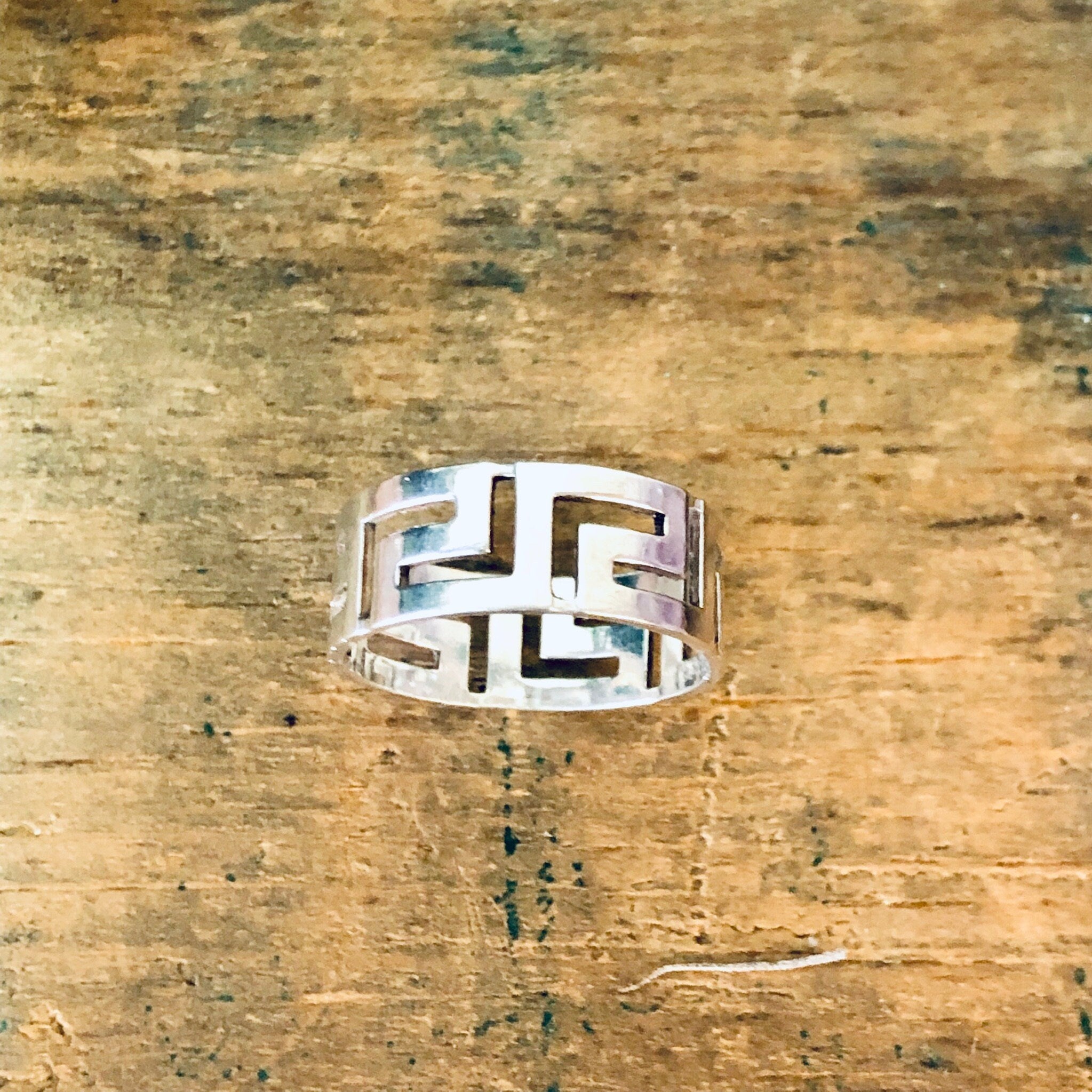 Vintage Silver Ring, Cut Out Ring, Unique Jewelry, Vintage Jewelry, Sterling Silver, Band Ring, Thick Band Ring, Simple Ring, Minimal Design