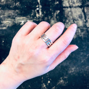 Vintage Silver Ring, Cut Out Ring, Unique Jewelry, Vintage Jewelry, Sterling Silver, Band Ring, Thick Band Ring, Simple Ring, Minimal Design